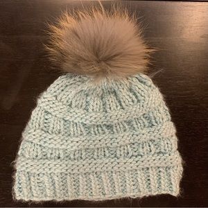Handmade Crocheted Beanie w/ Pom Pom